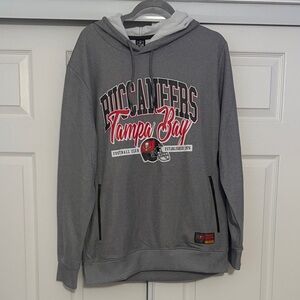 NWT NFL Buccaneers Gray and Red Hoodie